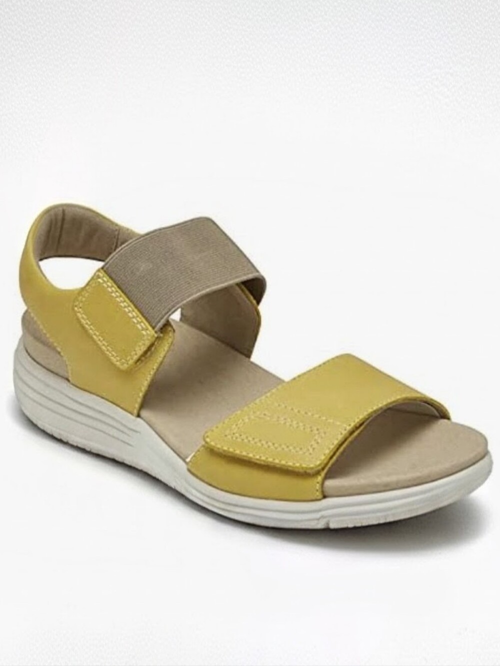 ARAVON beaumont leather sandal saffron 8